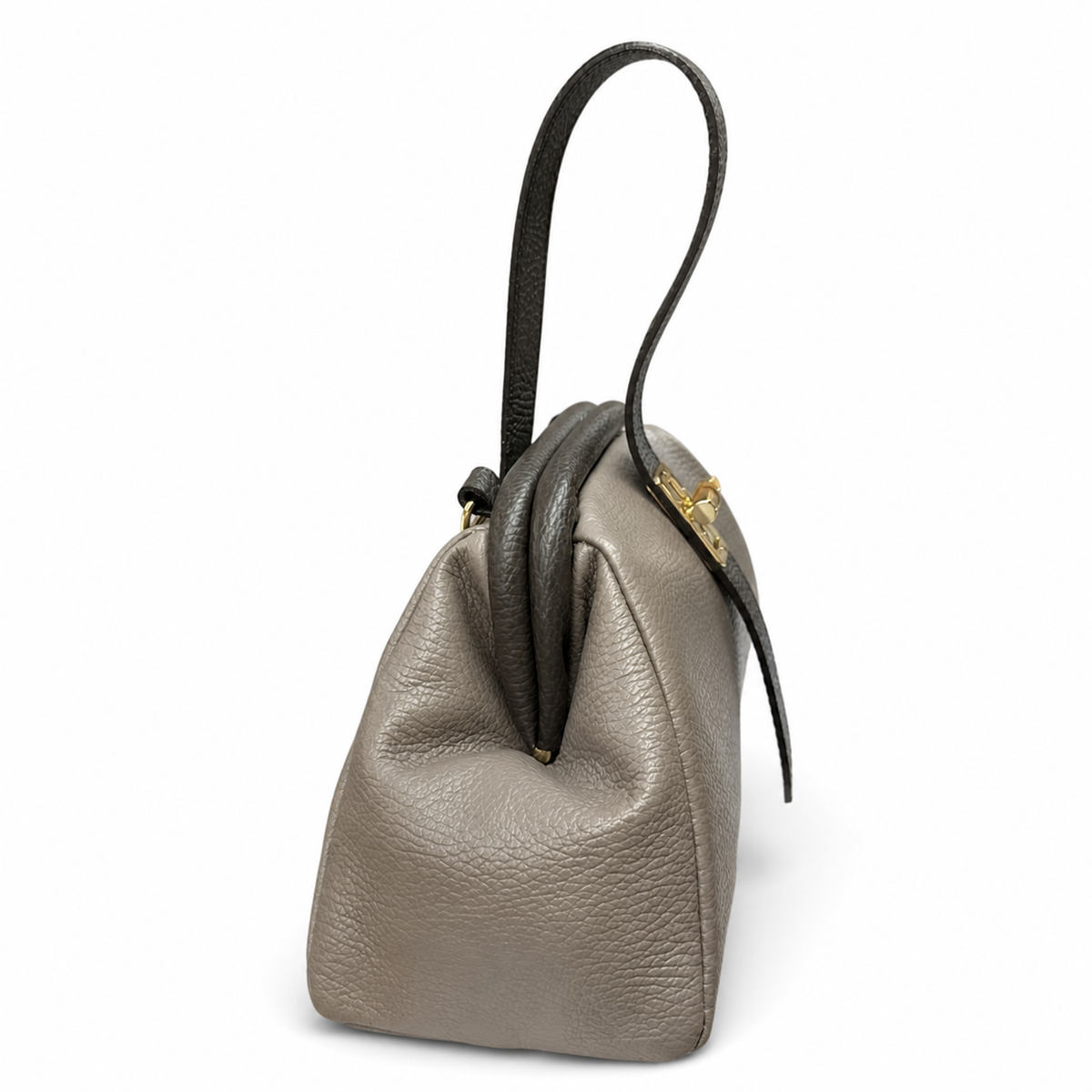 Lavinia Italian Leather Frame Shoulder Bag