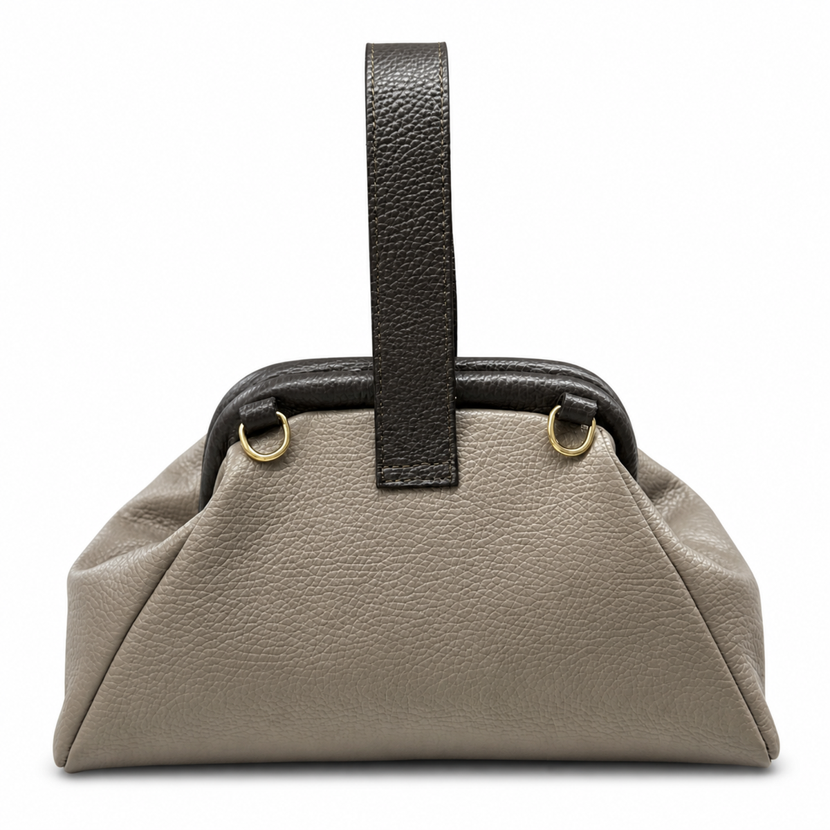 Lavinia Italian Leather Frame Shoulder Bag