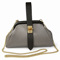 Lavinia Italian Leather Frame Shoulder Bag