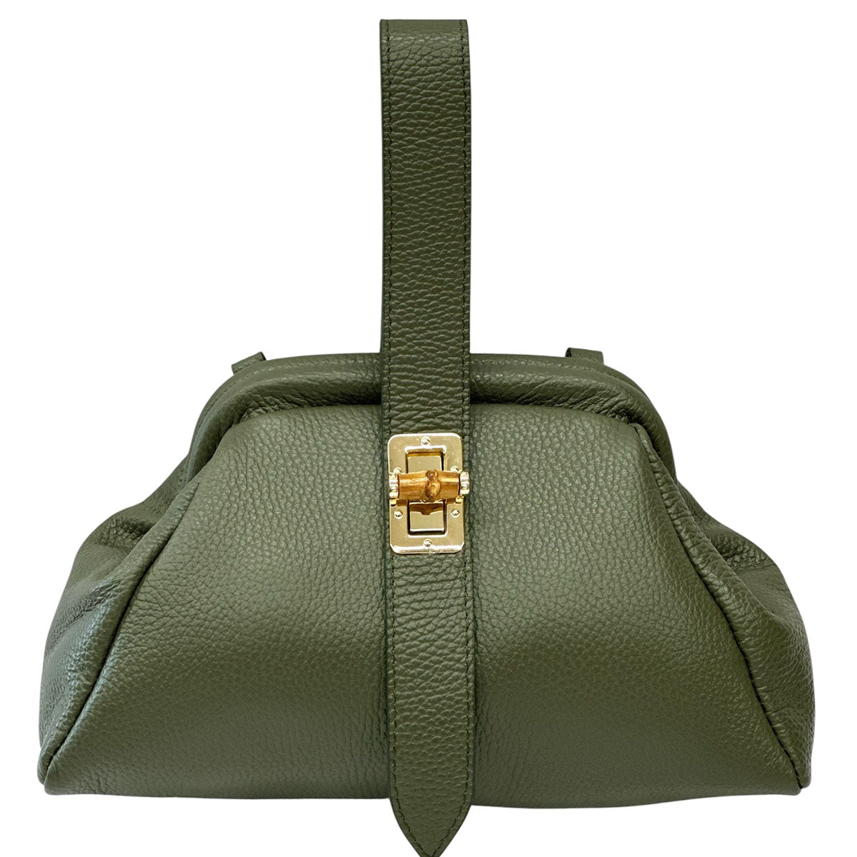 Lavinia Italian Leather Frame Shoulder Bag