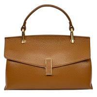Casimira Italian Leather Envelope Top Handle Bag