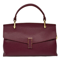 Casimira Italian Leather Envelope Top Handle Bag