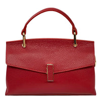 Casimira Italian Leather Envelope Top Handle Bag