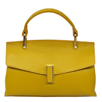 Casimira Italian Leather Envelope Top Handle Bag