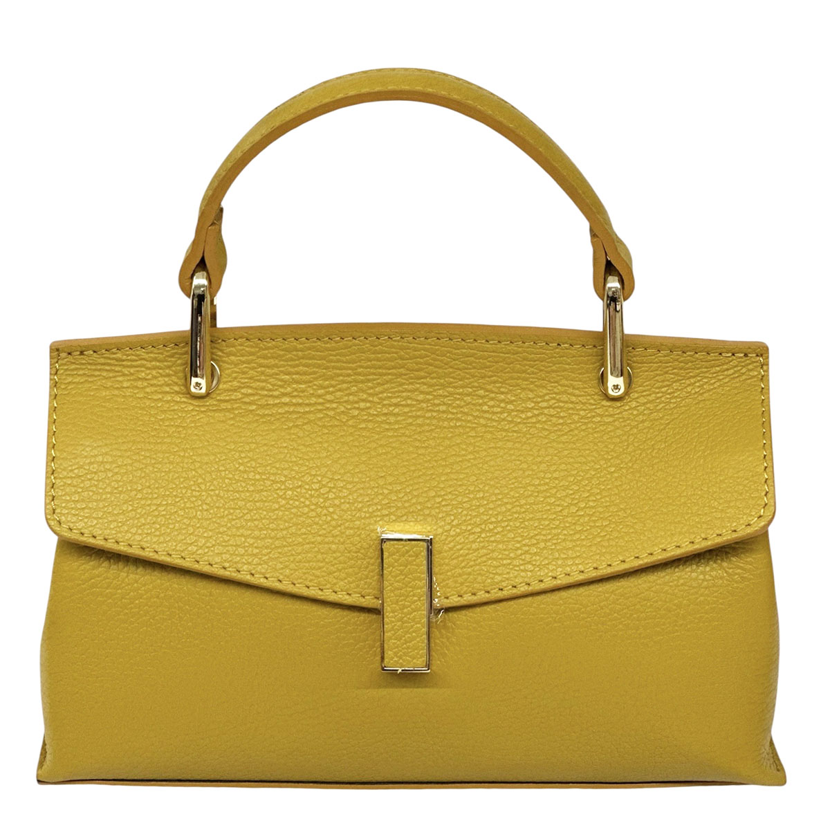 Casimira Italian Leather Envelope Top Handle Bag
