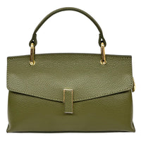 Casimira Italian Leather Envelope Top Handle Bag
