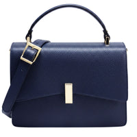 Flaminia Structured Italian Cow Leather Handbag