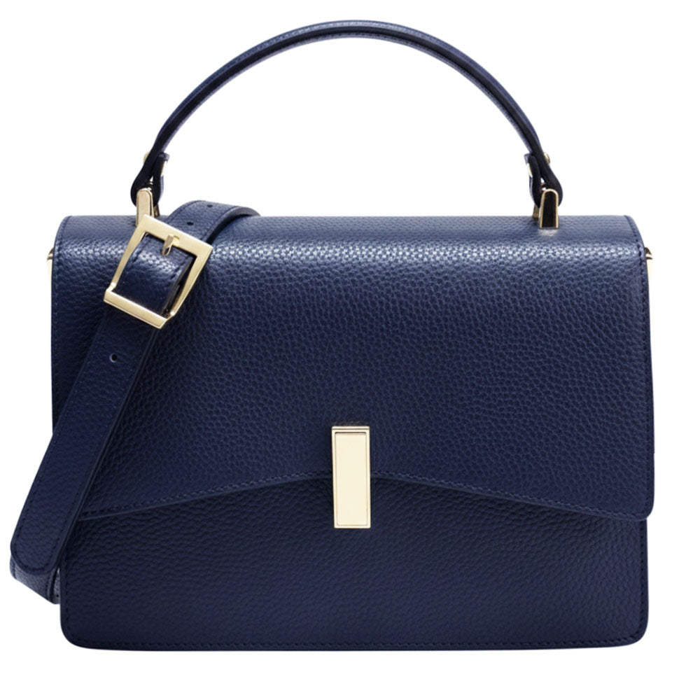 Flaminia Structured Italian Cow Leather Handbag