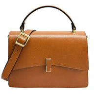 Flaminia Structured Italian Cow Leather Handbag