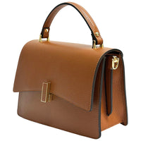 Flaminia Structured Italian Cow Leather Handbag