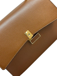 Flaminia Structured Italian Cow Leather Handbag