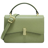 Flaminia Structured Italian Cow Leather Handbag