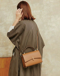 Flaminia Structured Italian Cow Leather Handbag