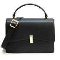 Flaminia Structured Italian Cow Leather Handbag