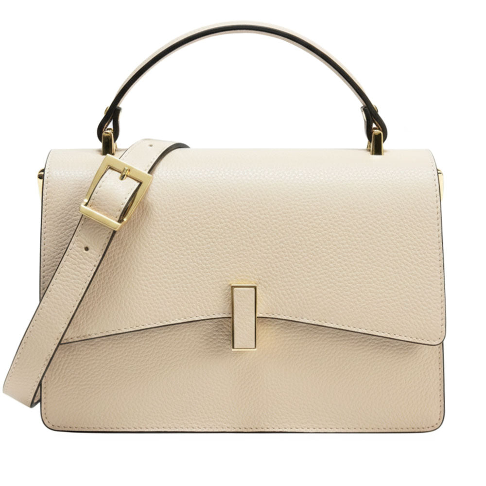 Flaminia Structured Italian Cow Leather Handbag