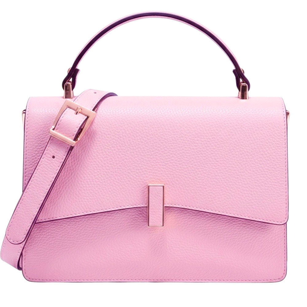 Flaminia Structured Italian Cow Leather Handbag