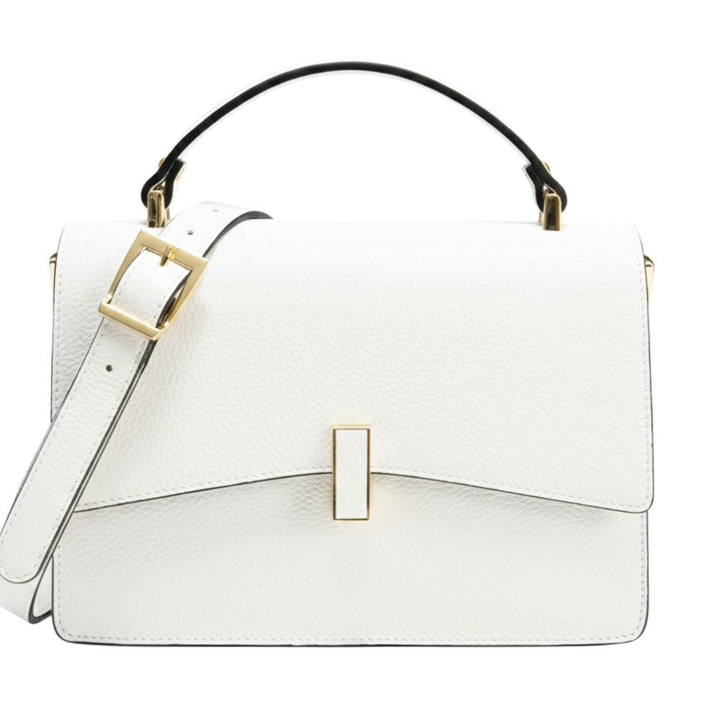Flaminia Structured Italian Cow Leather Handbag