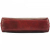 Gianna dark red leather handbag bottom view