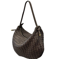 Monica Woven Italian Leather Hobo Bag