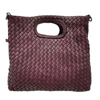 Calista Convertible Woven Italian Leather Bag