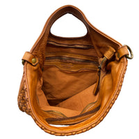 Calista Convertible Woven Italian Leather Bag