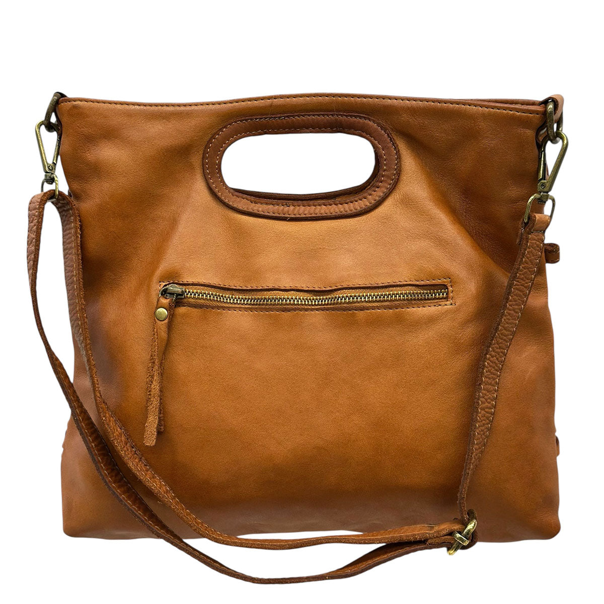 Calista Convertible Woven Italian Leather Bag