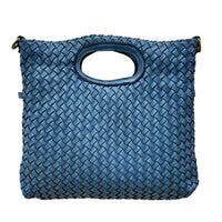 Calista Convertible Woven Italian Leather Bag