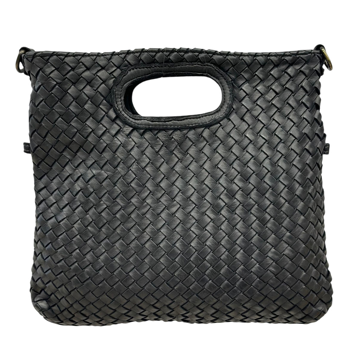 Calista Convertible Woven Italian Leather Bag