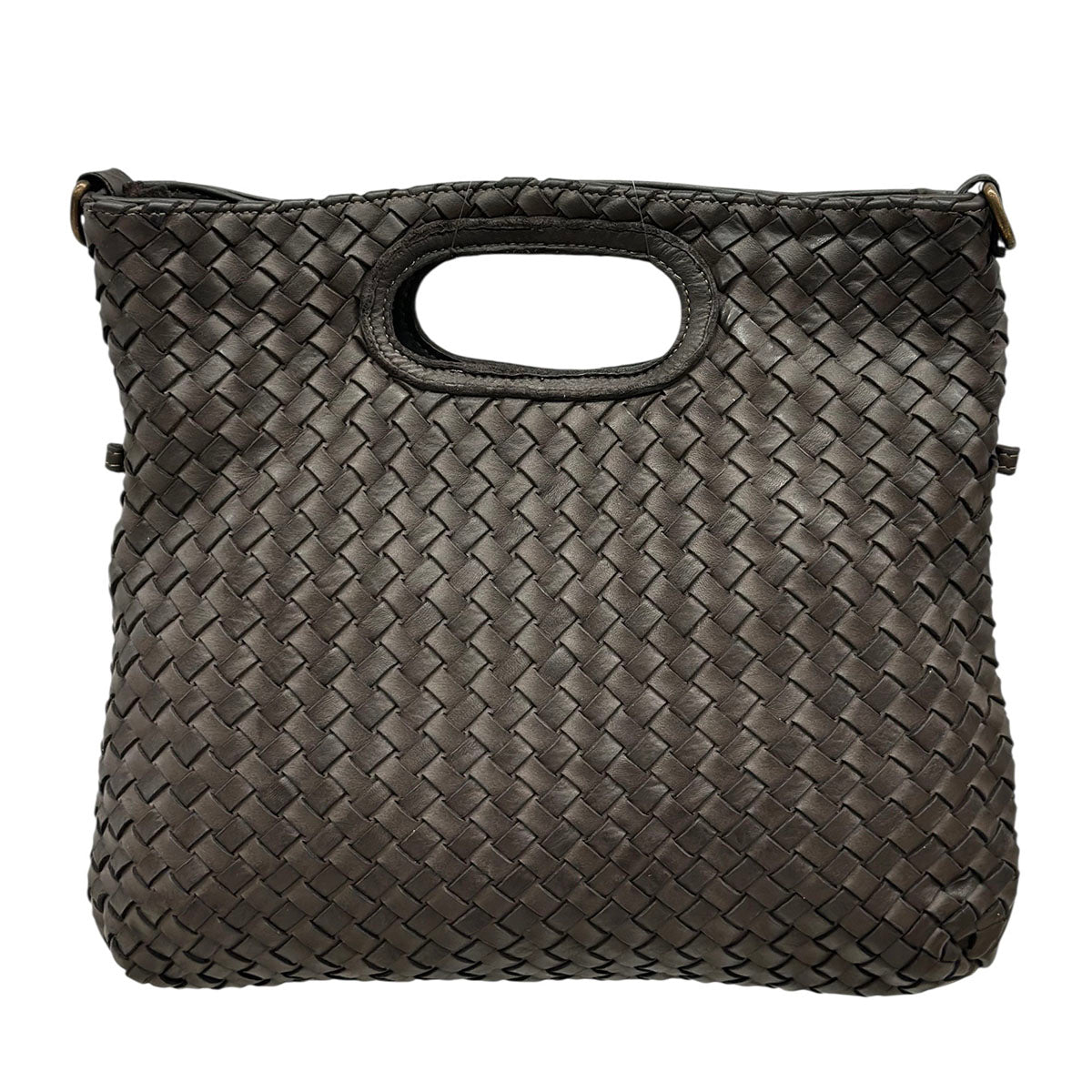 Calista Convertible Woven Italian Leather Bag