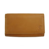 Iris leather wallet-27Women's Slim Leather Wallet in Tan