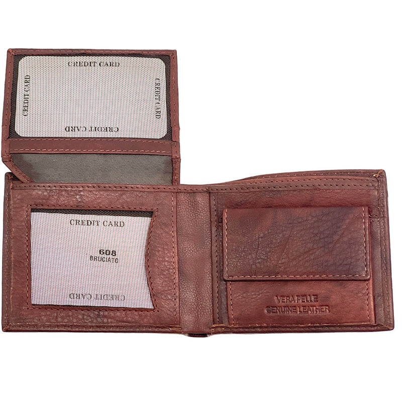 Aaron cow Leather wallet