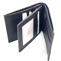 Valerio Leather Wallet in black - interior view