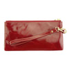 Anastasia Red Italian leather wristlet