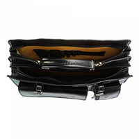 Refined Italiano briefcase in black for professional women