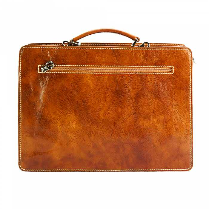 Stylish tan briefcase for professional women