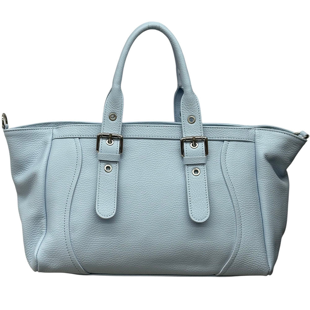 Adelvira Large Italian Cow Leather Tote Bag - Leather Italiano