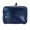 Bottom view of Amalfi Blue Leather Backpack Purse