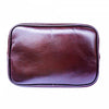 Bottom view of Amalfi Dark Brown Leather Backpack Purse