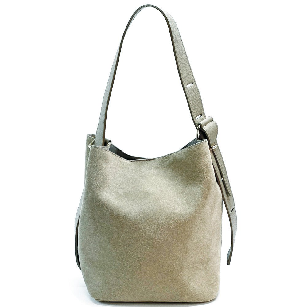 Amalia Suede Leather Bag - Leather Italiano