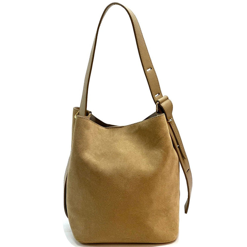 Amalia Suede Leather Bag - Leather Italiano