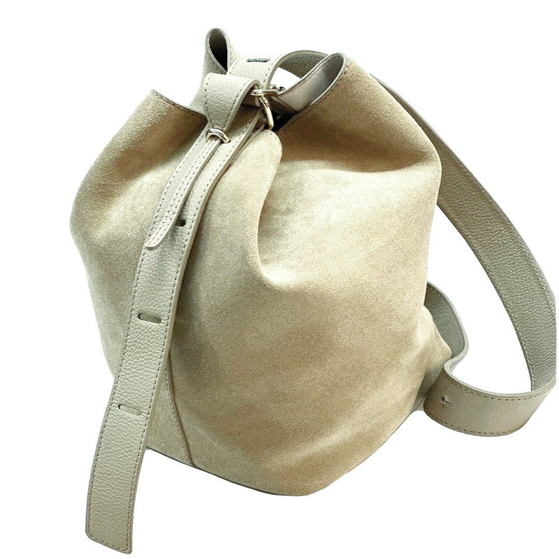 Amalia Suede Leather Bag - Leather Italiano