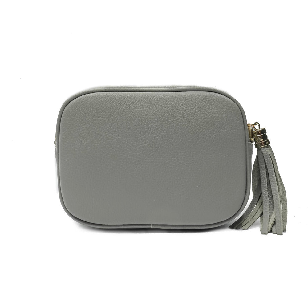 Amara Light Green leather shoulder bag - Leather Italiano