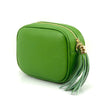 Amara Light Green leather shoulder bag - Leather Italiano