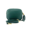 Amara Light Green leather shoulder bag - Leather Italiano