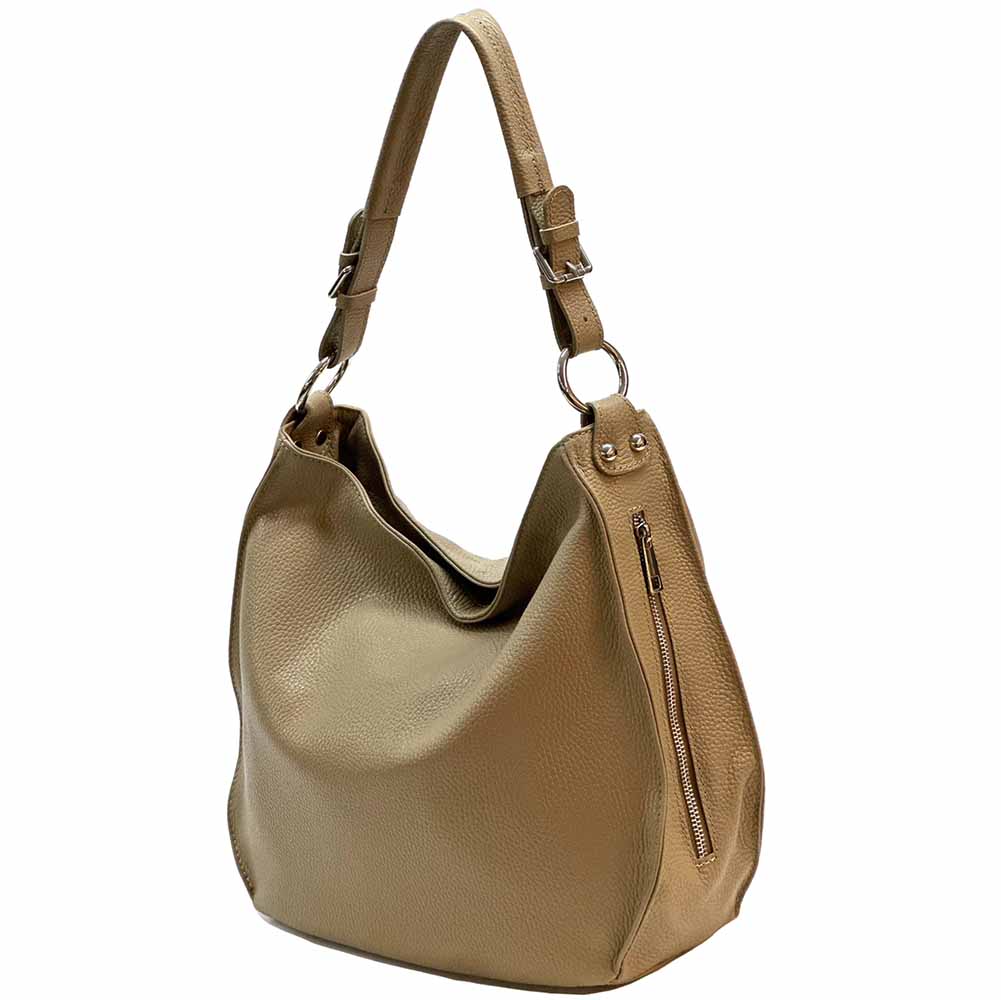 Amica Italian Leather Shoulder Bag – Elegant Everyday Bag for Women - Leather Italiano