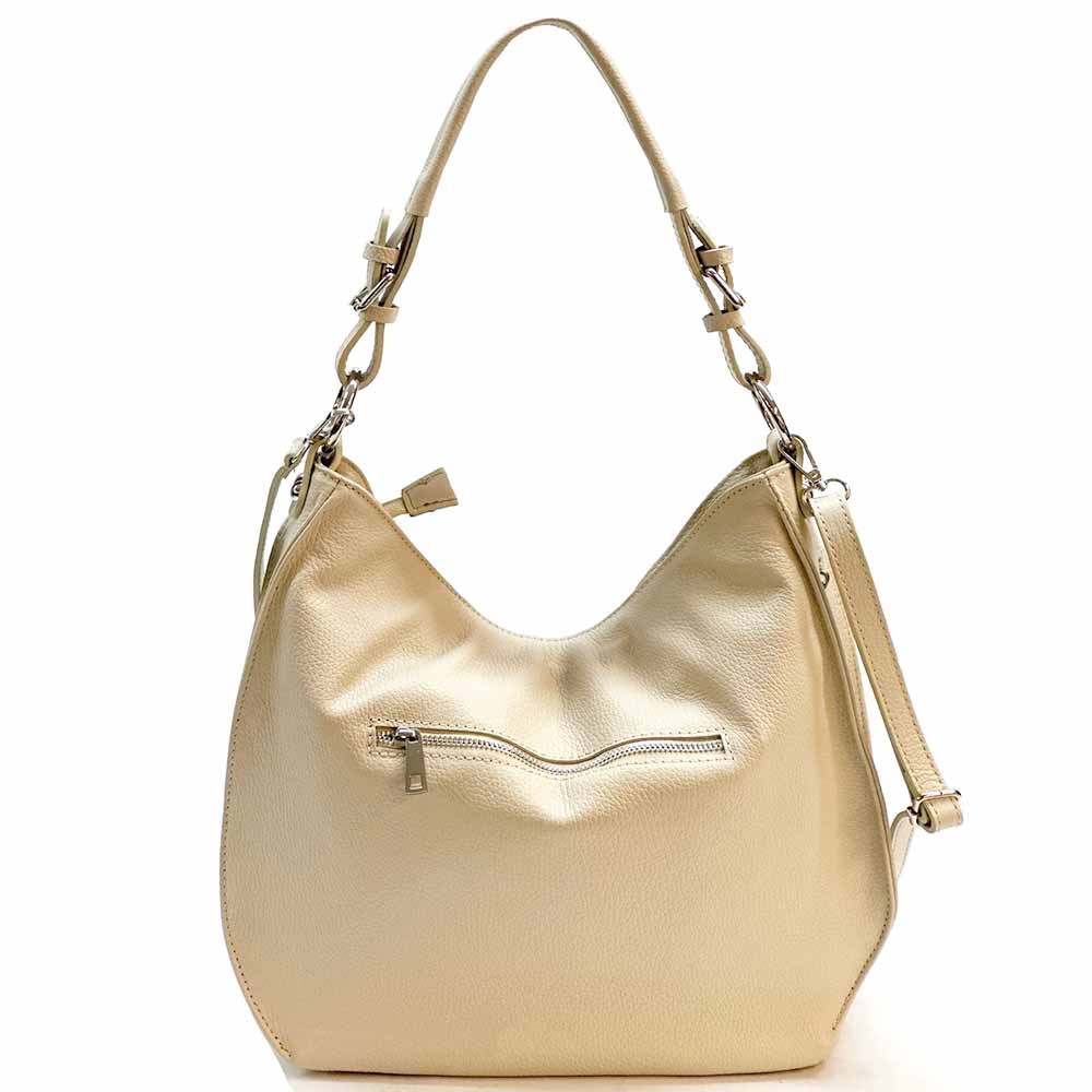 Amica Italian Leather Shoulder Bag – Elegant Everyday Bag for Women - Leather Italiano