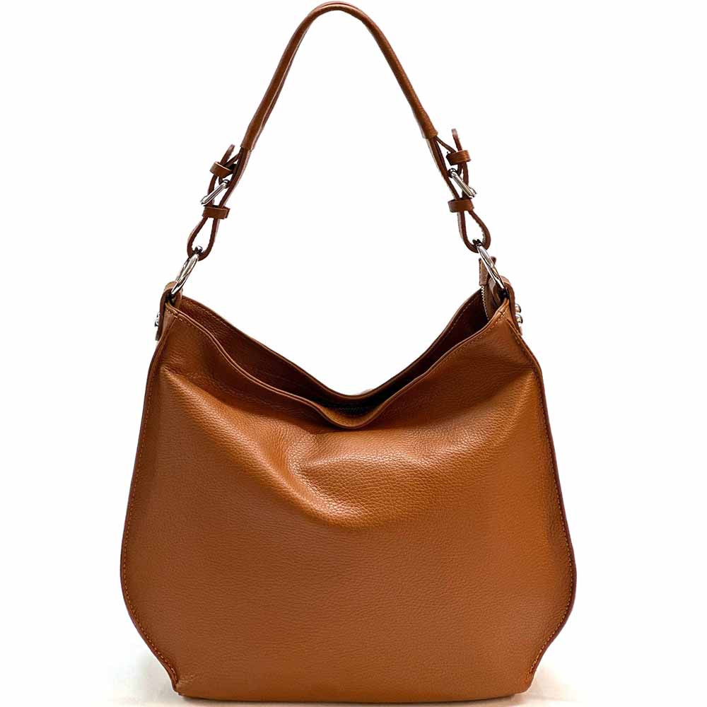 Amica Italian Leather Shoulder Bag – Elegant Everyday Bag for Women - Leather Italiano