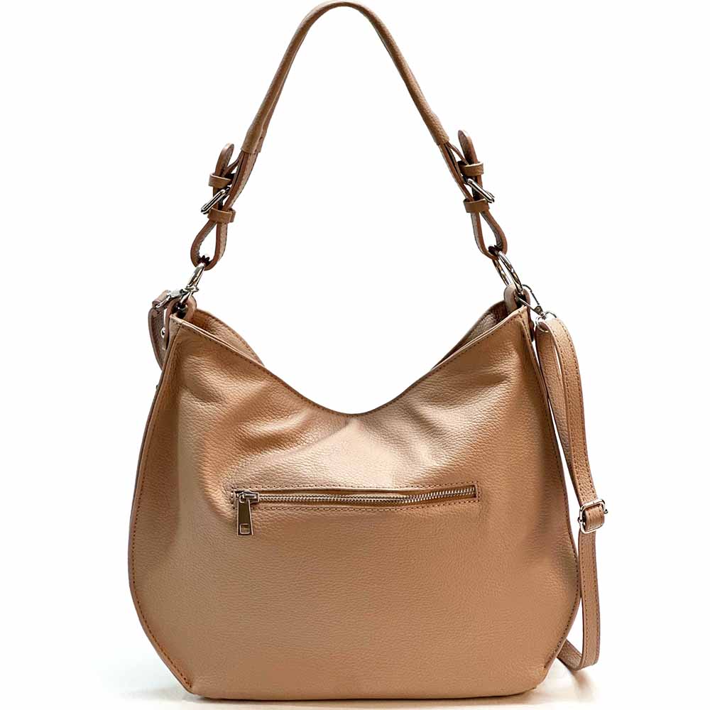 Amica Italian Leather Shoulder Bag – Elegant Everyday Bag for Women - Leather Italiano
