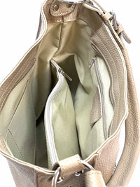 Amica Italian Leather Shoulder Bag – Elegant Everyday Bag for Women - Leather Italiano