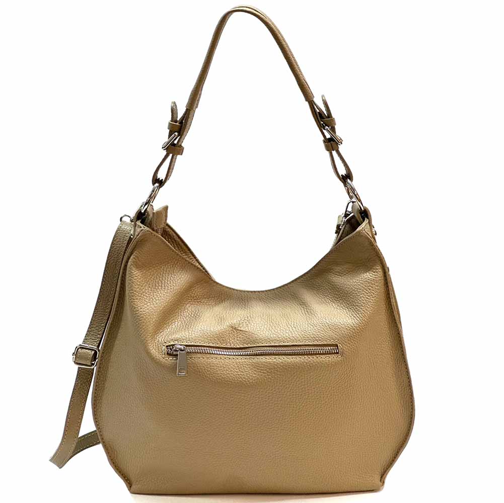 Amica Italian Leather Shoulder Bag – Elegant Everyday Bag for Women - Leather Italiano